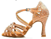 Load image into Gallery viewer, Rhinestone Latin Dance Shoes
