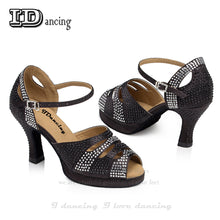 Load image into Gallery viewer, IDancing women's rhinestone shoes