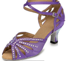 Load image into Gallery viewer, Rhinestone Dance Shoes
