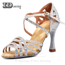 Load image into Gallery viewer, Rhinestone Latin Dance Shoes